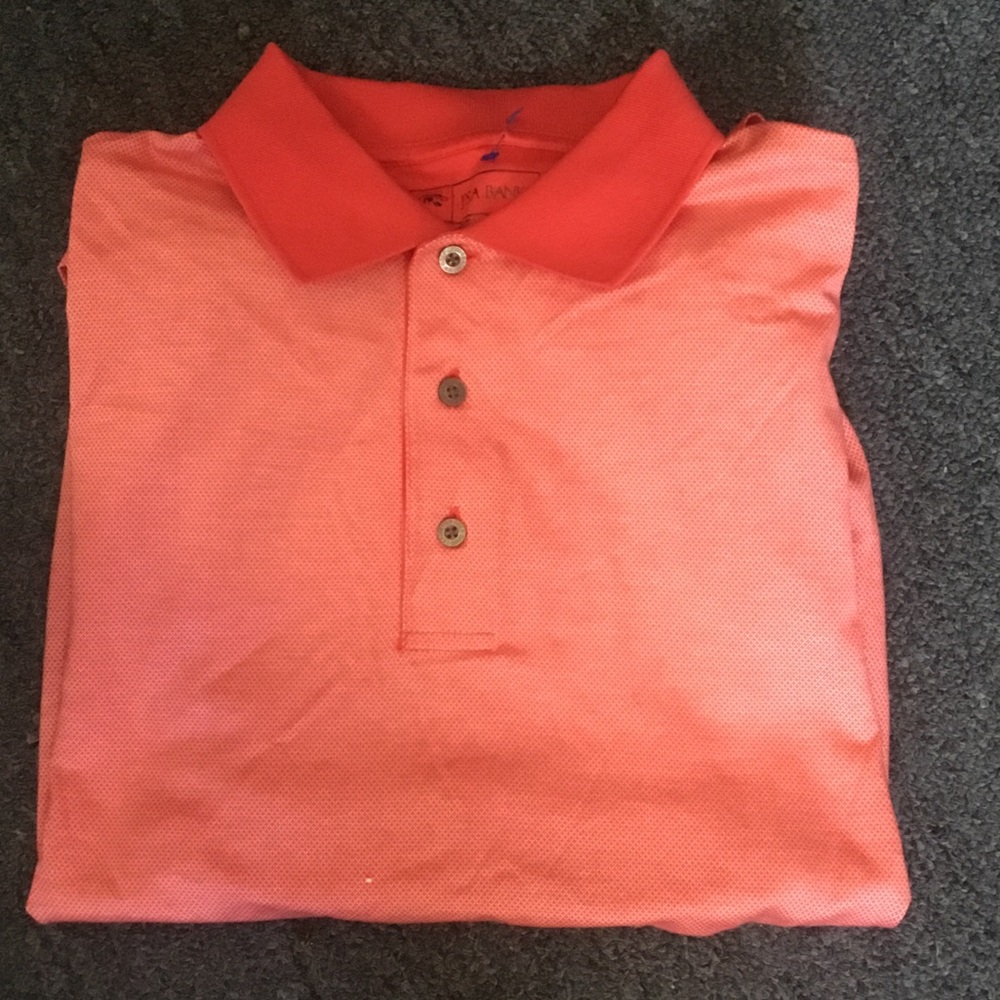 Jos. A. Bank Vibrant Coral Polo Shirt - Picture 1 of 5